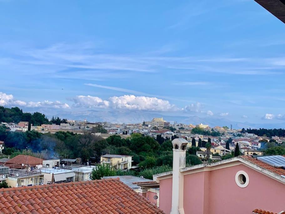 Ferienwohnung Panoramic Penthouse Corfu Town With Amazing Views Exterior foto